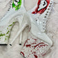 ONE OF A KIND: TOXIC LOVE BOOTS - 8" sz 9 - Nightshade Designs x Pleaser Custom Glitter Heels