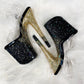 CUSTOMIZABLE V OMBRE - Nightshade Designs x Pleaser Custom Glitter Heels