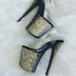 DUAL OMBRE: GOLD RUSH - Nightshade Designs x Pleaser Custom Glitter Heels