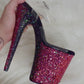 DUAL OMBRE: BLOODLUST - Nightshade Designs x Pleaser Custom Glitter Heels