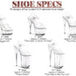 CUSTOMIZABLE POLEBOUTINS™: SMOKED GLASS SLIPPERS - Nightshade Designs x Pleaser Custom Glitter Heels