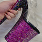 DUAL OMBRE: VIRGIN - Nightshade Designs x Pleaser Custom Glitter Heels